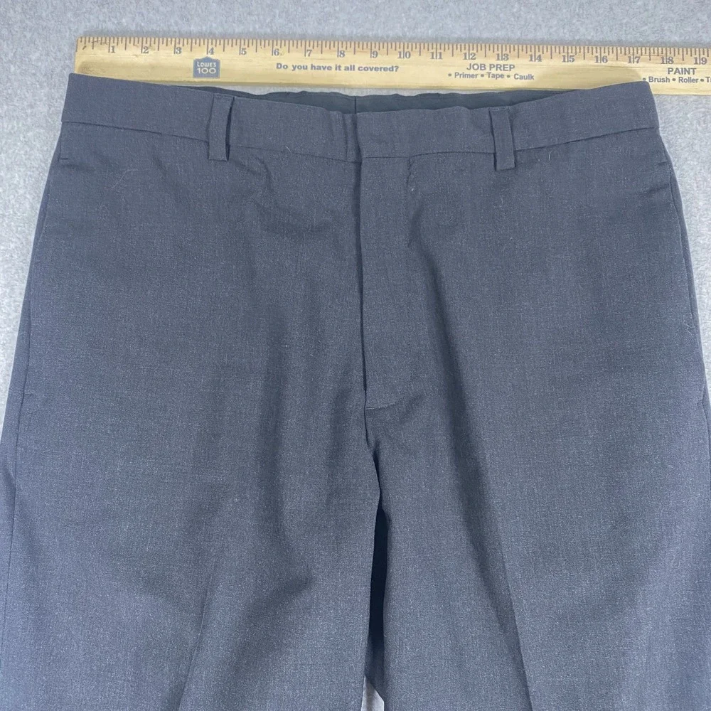 Banana Republic Gavin Dress Pants Mens 34/34 Gray Wool Straight Leg Trousers